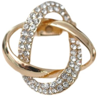 Schal-Ring Für Damen, Schmuck Für Damen, Metall-Wickelhalter, Schal-Clip, Modisch, Gold