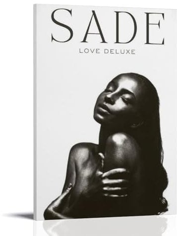 HAQJWMZC Love Deluxe-Sade AlbumPoster auf Leinwand, Kunst, Ölgemälde, Wandmaler, Heimdekoration, Musikalbum, Prominente, dekorative Malerei, klassische dekorative Wandkunst, Rahmenstil, 30 x 45 cm
