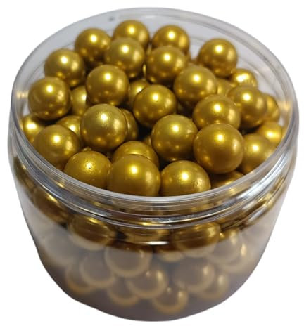 Gold Shot Aluminium Kugeln Cal.50 – 500 Stück Großpackung – Gold-eloxierte RAM Munition – Wiederverwendbar & präzise – Für t4e HDR50, TR50, TP50, HDP50 & mehr