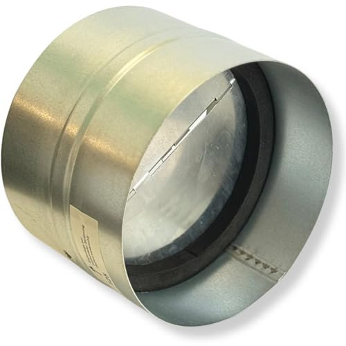 Home Melody Rückschlagklappe - Rückstauklappe für Dunstabzug, Trockner Entlüftung, Abluftventilator, Badezimmerventilator, Gebläse (Ø 125 mm)