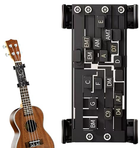 Dubbulon Akkord Griffhilfe - Gitarren Anfänger Lernhilfe,Lernübungen Akkord Trainer Werkzeug für Unterricht Kinder Familie Erwachsene Freunde Aktivitäten Musikliebhaber