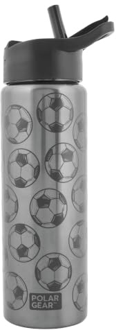 Polar Gear Hydra Lite 750ml Stainless Steel Water Bottle + Push Button Cap | Push-button sipper, dust cover, straw spout, leakproof lid, BPA-free materials, easy-clean design, carry handle, everyday use