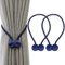 IHClink Magnetische Raffhalter zum Anklemmen von für Vorhänge, Krawatte Band Home Office Dekorative Vorhänge Weben Holdbacks Halter 2 Stück Blau