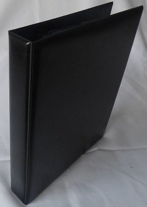 Münzalbum Schwarz Bestückt mit 8 Münzblättern, 8 x MU24 für 192 Münzen bis 34 mm z.B. 10 DM, 10 euro, 20 euro, 25 euro usw.