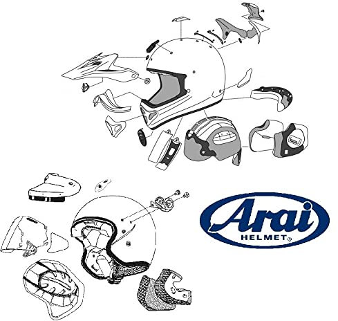 Arai Diamond Befestigungsset für Jethelm SZ-Ram 3 – Super AdSis ZR – SZ-Ram 4 – Super AdSis ZF – SZ/F – SZ-Light – LRS