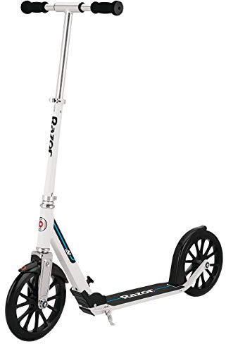 Razor A6 Kick Scooter for Kids Ages 8+ - Extra-Tall Handlebars & Longer Deck, 10 Urethane Wheels, Aluminum Frame, Anti-Rattle Technology, For Riders Up to 220 lbs