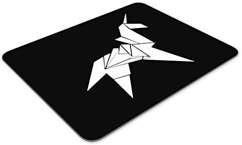 Origami Unicorn Funny Mousemat Office Rectangle Mouse Mat Funny Desk Mousepad Computer PC Mouse Pad