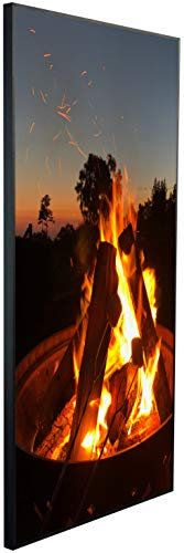 Ecowelle Infrarotheizung mit Bild | 1200 Watt | 60x120 cm | Infrarot Heizung| | Made in Germany| i 186 Lagerfeuer