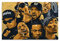 Yunle Hip-Hop-Poster, Old School-Rap-Legenden (Rapper Collage), Westküste 2, Leinwand-Kunstposter und Wandkunst, Bild, Druck, moderne Familienschlafzimmer-Dekoration, 50 x 75 cm