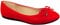 Womens Flat Pumps Ladies Girls Dolly Dollie Ballet Ballerina Work Smart Office Formal Comfort Bow Round Toe Slip On Flats Shoes Red