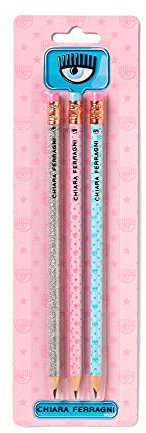 3er-Pack Bleistifte, Chiara Ferragni & Pigna
