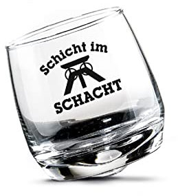 GILDE Wackelglas Schicht im Schacht 2er-Set 46979