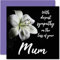 Stuff4 Trauerkarten mit Aufschrift With Deepest Sympathy On The Loss Of Your Mum, Trauerkarten für Erwachsene, 145 mm x 145 mm, Beileidskarte mit Blumenmotiv