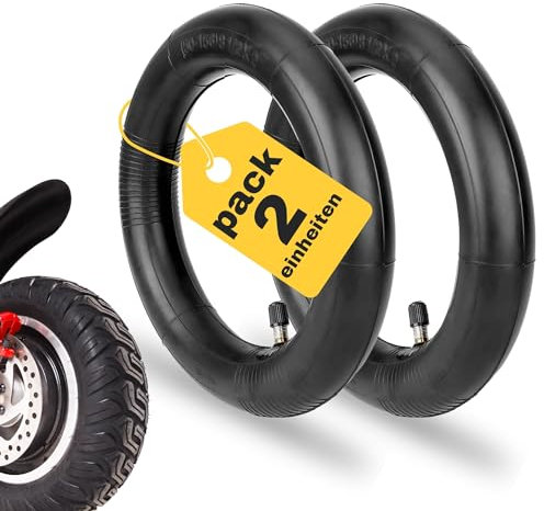 2 x 8,5 Zoll verstärkte Schläuche, kompatibel mit Xiaomi Elektroroller (M365, M365 Pro, 1S, Pro 2) und Ninebot ES1L. Packung mit 2 Luftschläuchen für Scooter-Innenräder, sofort einsatzbereit.