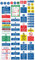 RDLCAR Kitchen Safety Signs and Sticker Qty 45 of Various Sizes Self Adhesive Kitchen Stickers Includes Allergen Labels Coloured Chopping COSHH Stickers