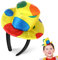 NUOBESTY Narren Stirnband Lustiger Clown Hut Party Kostüm Cosplay Requisite Kopfschmuck für Kinder Erwachsene Partyzubehör
