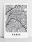 Hog Studio Poster kunstdrucke Paris Stadtpläne Paris-Plakat Malen mit Paris skandinavische Karten (21x29,7 cm – A4)