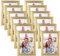 Giftgarden 10 Pack Black A4 Picture Frame, A4 Photo Frames for Tabletop and Wall Display, Easy Photo Change