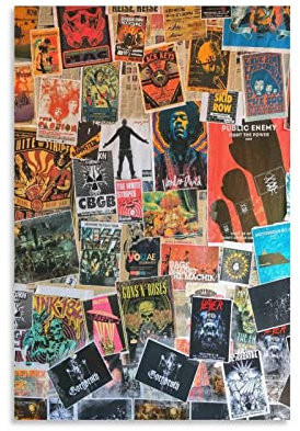 Rock Album Cover Collage 50 x 75 cm