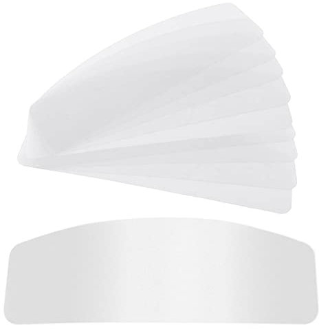 YaeTek 10 Pack Protective PVC Lens Cover Replacement Face Shield Cover for AIR Supplied Safety Sandblast Helmet Sandblasting Hood Protector (Pack of 10)