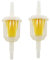 MCHNIC 2x Universal 6-8mm Benzinfilter Kraftstofffilter Vorfilter Ø 6mm und 8mm für PKW Auto Motorrad Rasenmäher Roller Mofa Trike Quad Kleine Traktoren