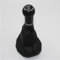 Genérico POMO + FUNDA DE CAMBIO compatible con VW Golf mk2 mk3 polo 6n 6n2 Seat ibiza, cordoba 6k, piel, negro, nuevo