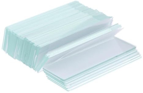 Microscope Slides, 100 Pieces Pre-Cleaned Glass Coverslips, 50x24mm Blank Slides, Lab Supplies