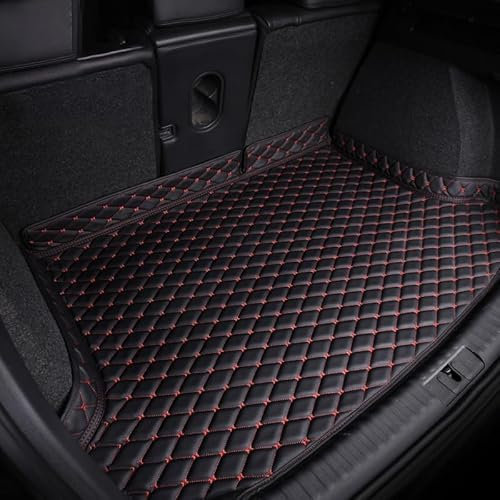 GUOLEIOO Auto Kofferraumschutz Kofferraummatten Für Audi Q3 F3 2018-2023 Langlebige Kofferraumteppiche Kofferraum Schutzmatte,Black+Red