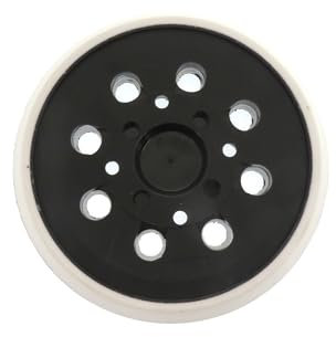Schleifteller 125 mm klett Stützteller für Bosch, klett schleifplatte mit Hook und Loop 8 löcher, Zubehör für Exzenterschleifer PEX 300/400 AE/4000 AE/AdvancedOrbit 18(Weiß)