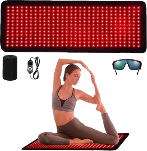 Rotlichttherapie für den Körper mit 660 nm und 850 nm Infrarottherapie, Infrarotlichttherapie zur Linderung von Muskelschmerzen in Taille, Rücken und Schulter