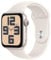 Apple Watch SE (2. Generation) GPS 44 mm Smartwatch mit Aluminiumgehäuse in Polarstern und Sportarmband in Polarstern (M/L). Fitness und Schlaftracker, Unfallerkennung, Herzfrequenzmesser