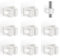 ZWQLZG 8 Pcs Broom Holder Self Adhesive, Broom Holder Wall Mounted, No Drill Wall Mount Mop Holder, Brush Holders Wall Mounted Tool Clips for Kitchen Bathroom Garden