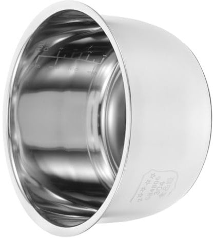 Rice Cooker Liner Stainless Steel Pressure Cooker Non Stick Inner Pot Rice Interior Pot Inner Tank Accessories Pressure Silver Garneck