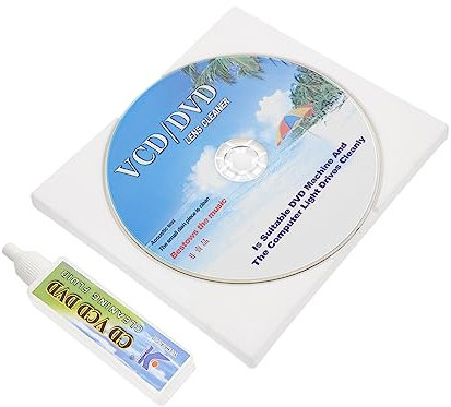HOMSFOU Multifunktionales Cd Reinigungsset Mit Bürste Und Flüssigkeit Langlebiges Pc Material Tiefenwirksame Reinigung Für Cd Vcd DVD Player Kompatibel Mit Autoradio Und Laufwerk Verbesser