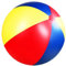 Lamppdcor Big Beach Ball, Giant Beach Ball, 47 -Zoll -PVC -aufblasbare Strandball, farbenfrohen Big Beach Ball, lustiger Jumbo Beach Ball für Schwimmbäder Partys Yard Water Games