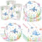 pekifaves Ocean Party Set di stoviglie per feste di compleanno per bambini, set di piatti di carta, tovaglioli, 16 ospiti, decorazione per il compleanno, per il battesimo, festa di compleanno