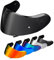 PSLER Helm Visier für Neotec 2 - Verspiegelt Helmvisier für Shoei Neotec 2 CNS-3 Getöntes Visier Motorradhelm Zubehör Ersatz(Tiefrauch)