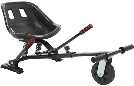 Hoverboard Sitz, Hoverboard mit Sitz verstellbarer, Sitzscooter Kompatibel Sitz für 6,5-10 Zoll, Kartsitz für Elektroscooter, Hoverboard Kart Erwachsene und Kinder, einfache Montage und Installation
