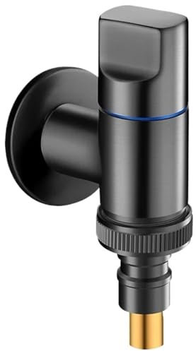 Waschmaschine Schnellöffnung Winkelventil Badezimmerzubehör Multifunktions G1/2 Automatischer Wasserstopper Wasserhahn FüR KüChe, Bad(Gray)