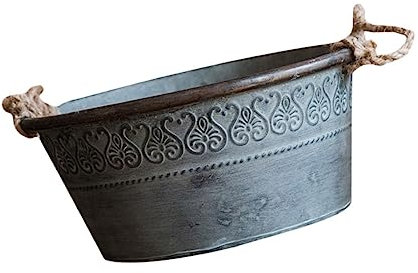 TOYANDONA 2 Pièces Seau Décoratif Vintage Rangement Pratique pour Fleurs Séchées Élément de Décoration Rétro Style Pastoral et Durable