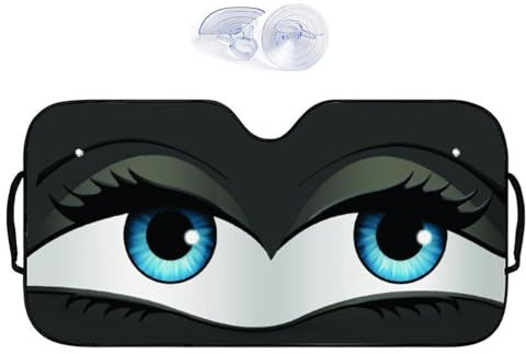 Sombrilla de coche de ojos - Cubierta de ventana Automática útil | 54 x 28 Pulgadas Parasol de Coche Rayos UV para Autoridades de Interior