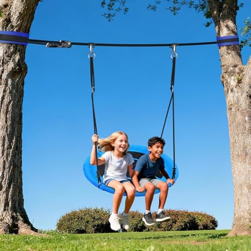 Hapfan Slackline Swing Set for Backyard Between Trees for Kids and Adults