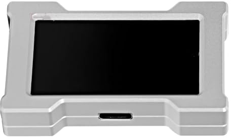 OVNSHVN Trendy für Gaming- USB-Hub - 2 auf 3 Ports, 8K Hz, Unabhängige Stromversorgung mit Bildschirm für Gaming- Schreibtisch-Setup Silber