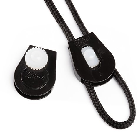 Due Emme 2M 5 Stck. Fixlock Kordelstopper CL195 mit Klemmrad für 4-4,5mm Kordel