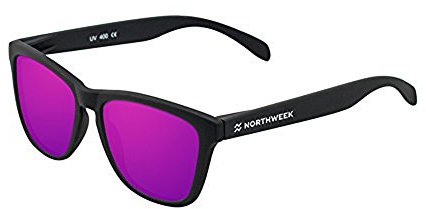 Northweek Regular Bowl - Gafas de Sol Polarizadas, Negro/Morado