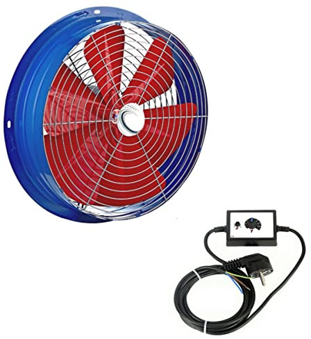 Uzman-Versand 600mm Wandventilator, mit 500W. DREHZAHLREGLER Axial Wand Fenster Ventilator Gebläse Wandlüfter Axialventilator Axialgebläse wandgebläse