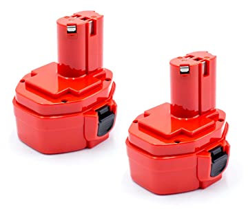 vhbw 2X Batterie Compatible avec Makita 6281DWPE, 6281D, 6280DWAE, 6333D, 6280DWALE, 6280D, 6271DWAE Outil électrique (1500 mAh, NiMH, 14,4 V)