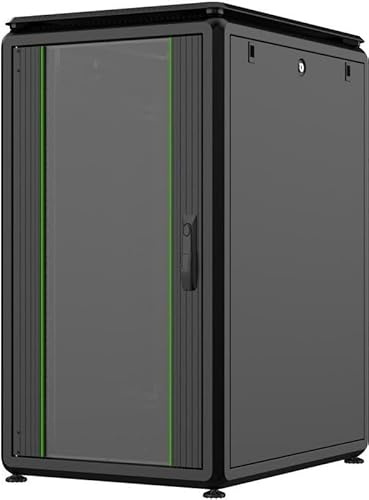 Logon RDL20U68BL Rack autonom, 20U 600 kg, Schwarz – Regale (600 kg, freistehend, 20 U, Stahl, Glas, Schwarz)