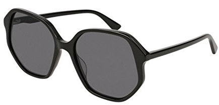 Gucci Womens GG0258S-001 Sunglasses, BLACK, 56