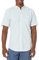 Amazon Essentials Men's Regular-Fit Short-Sleeve Pocket Oxford Shirt, Blue Stripes, L